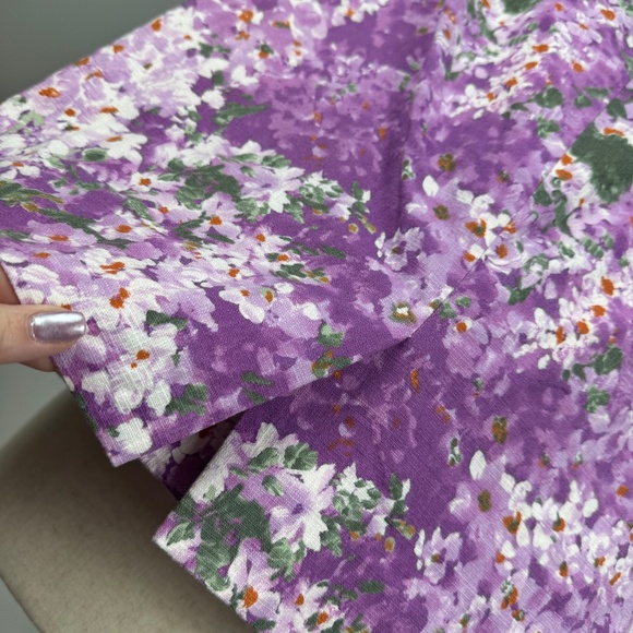 J. Crew Purple Floral Watercolor Pencil Skirt - Picture 3 of 5